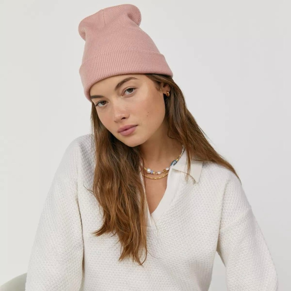 Aritzia Pink Knit Beanie